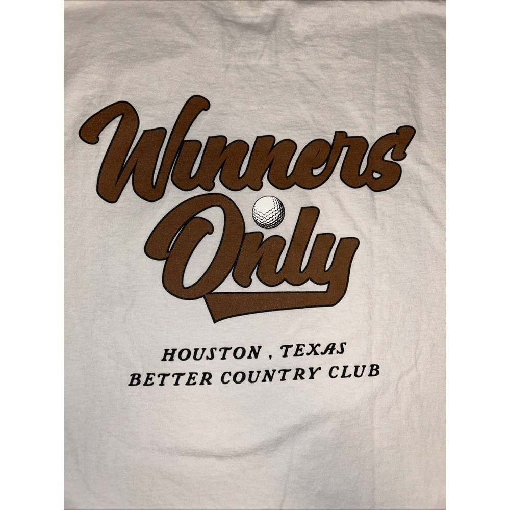 Better Lakeshore country club T-shirt men's large beige Winner's Only - Picture 7 of 7